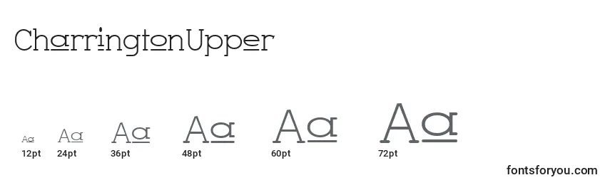 CharringtonUpper Font Sizes