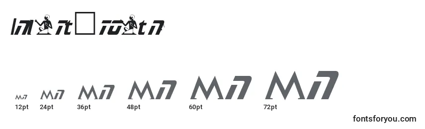 SamuelRegular Font Sizes
