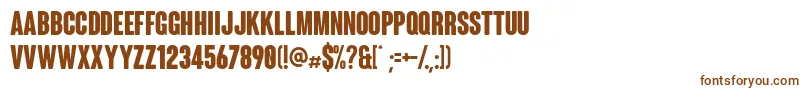 ColunaRounded-fontti – ruskeat fontit valkoisella taustalla