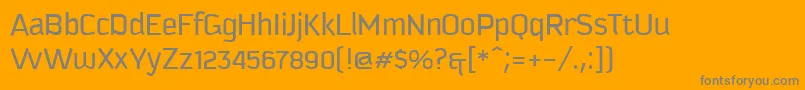 KautivaCyrillicBook Font – Gray Fonts on Orange Background