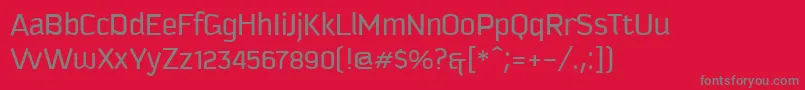 KautivaCyrillicBook Font – Gray Fonts on Red Background