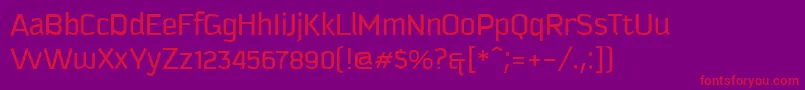 KautivaCyrillicBook Font – Red Fonts on Purple Background