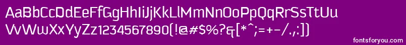KautivaCyrillicBook Font – White Fonts on Purple Background