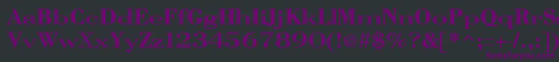 VangardOpenRegular Font – Purple Fonts on Black Background