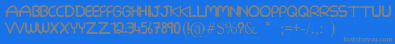 3allamni Font – Gray Fonts on Blue Background