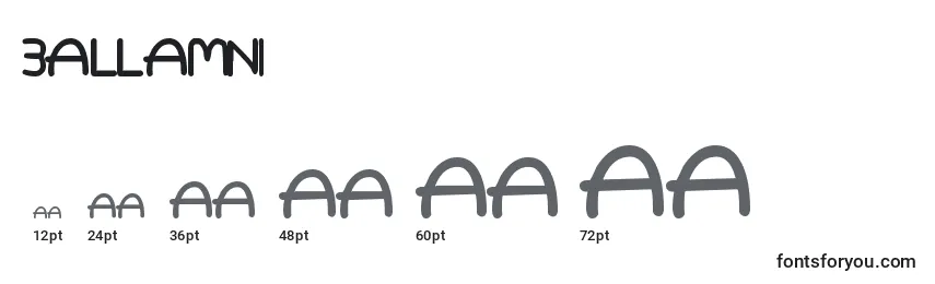 Размеры шрифта 3allamni