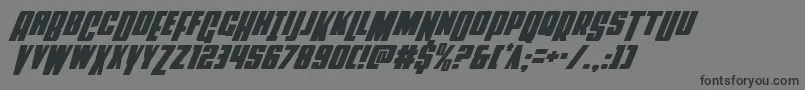 Powerlordcondital Font – Black Fonts on Gray Background