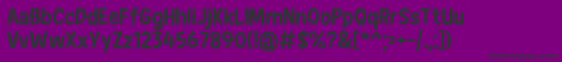 フォントNewEraCasualBold – 紫の背景に黒い文字