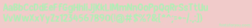 NewEraCasualBold Font – Green Fonts on Pink Background