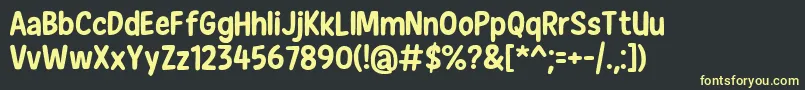 NewEraCasualBold Font – Yellow Fonts on Black Background