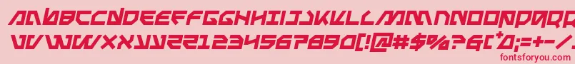 Metalstormsemital Font – Red Fonts on Pink Background