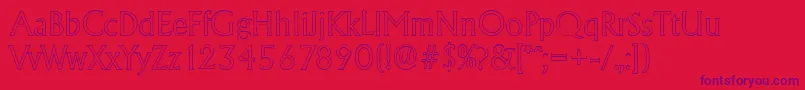 AdelonoutlineLightRegular Font – Purple Fonts on Red Background