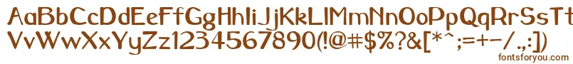 Шрифт Caraway – коричневые шрифты на белом фоне