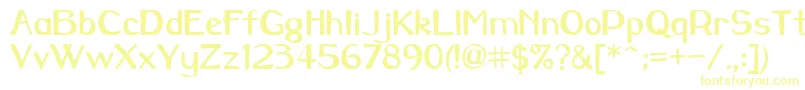 Caraway-Schriftart – Gelbe Schriften