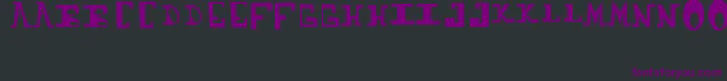 Vhtr Font – Purple Fonts on Black Background