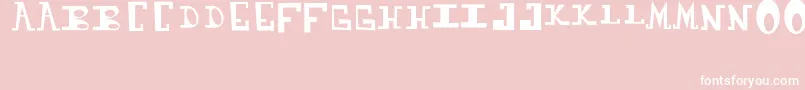 Vhtr Font – White Fonts on Pink Background