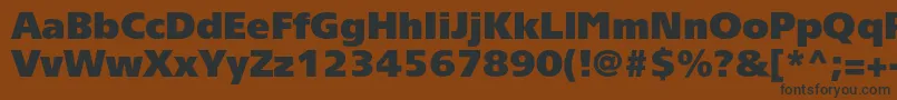 Tornadoultrablackc Font – Black Fonts on Brown Background