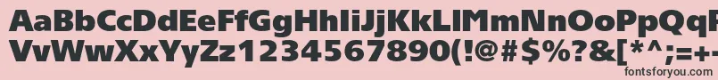 Tornadoultrablackc Font – Black Fonts on Pink Background