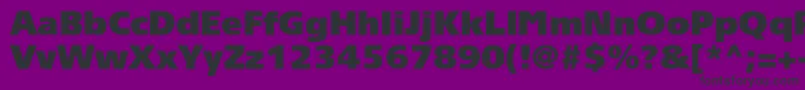 Tornadoultrablackc-Schriftart – Schwarze Schriften auf violettem Hintergrund