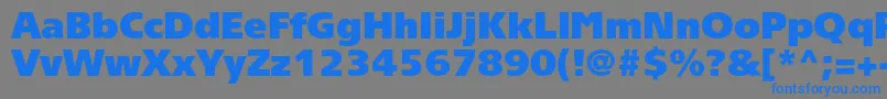 Tornadoultrablackc Font – Blue Fonts on Gray Background