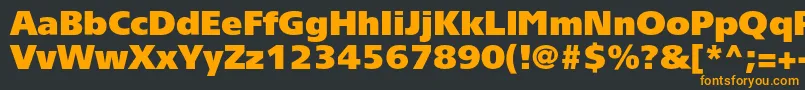 Tornadoultrablackc Font – Orange Fonts on Black Background