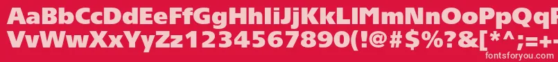 Tornadoultrablackc Font – Pink Fonts on Red Background