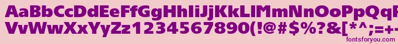 Tornadoultrablackc Font – Purple Fonts on Pink Background