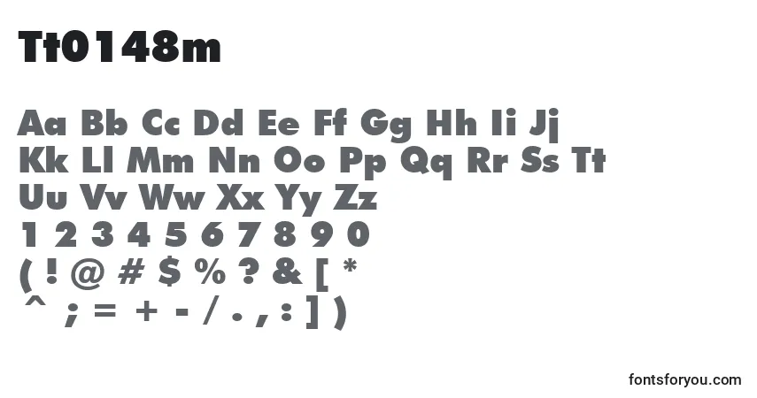 Шрифт Tt0148m – алфавит, цифры, специальные символы