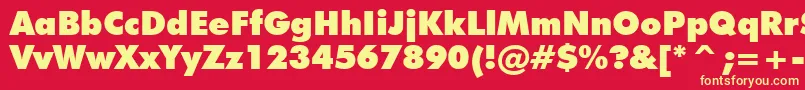 Tt0148m Font – Yellow Fonts on Red Background