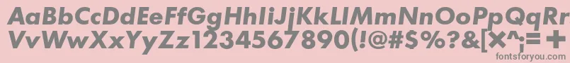 Шрифт C+Boldital – серые шрифты на розовом фоне