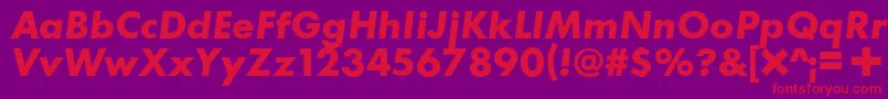 C+Boldital Font – Red Fonts on Purple Background