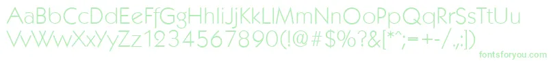 KoblenzserialXlightRegular Font – Green Fonts on White Background