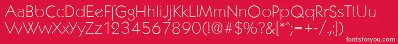 KoblenzserialXlightRegular-Schriftart – Rosa Schriften auf rotem Hintergrund