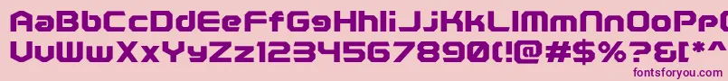 PolenticalNeonBold Font – Purple Fonts on Pink Background