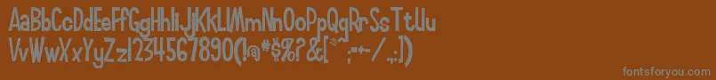 Шрифт Smilage ffy – серые шрифты на коричневом фоне