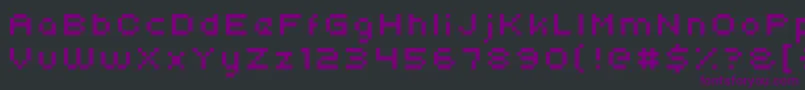 Uni0554 Font – Purple Fonts on Black Background