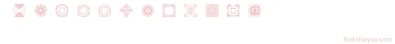 BrNouveauRamblings1 Font – Pink Fonts on White Background