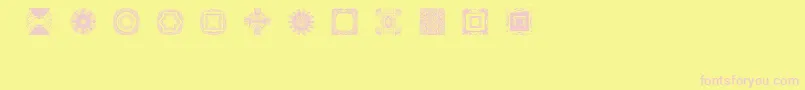 More about BrNouveauRamblings1 Font BrNouveauRamblings1 Font – Pink Fonts on Yellow Background
