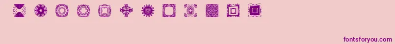 BrNouveauRamblings1 Font – Purple Fonts on Pink Background