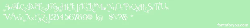 Nemo Font – White Fonts on Green Background