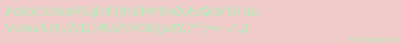 Sprangledeggs Font – Green Fonts on Pink Background