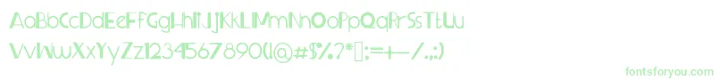Sprangledeggs-fontti – vihreät fontit valkoisella taustalla