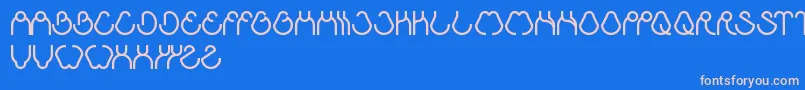 AhaExperience Font – Pink Fonts on Blue Background