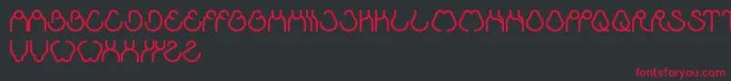AhaExperience Font – Red Fonts on Black Background