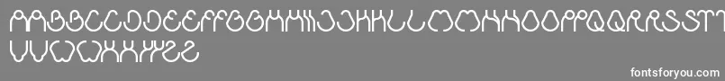 フォントAhaExperience – 灰色の背景に白い文字