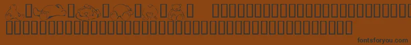 Подробнее о шрифте KrScrapTeddies Шрифт KrScrapTeddies – чёрные шрифты на коричневом фоне
