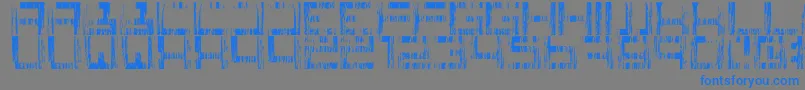 Squareonegrunge Font – Blue Fonts on Gray Background