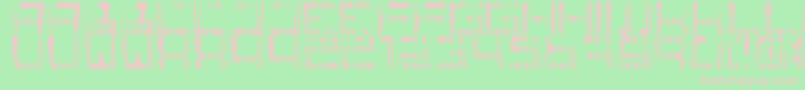 Squareonegrunge Font – Pink Fonts on Green Background