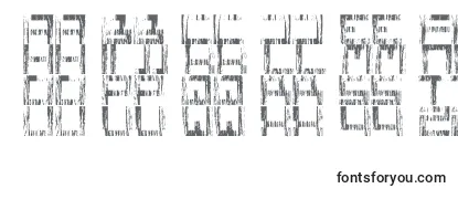 Обзор шрифта Squareonegrunge
