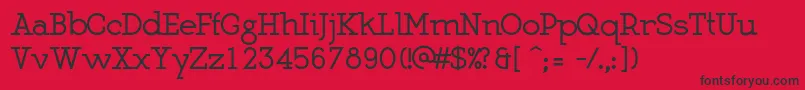 MartellBold Font – Black Fonts on Red Background